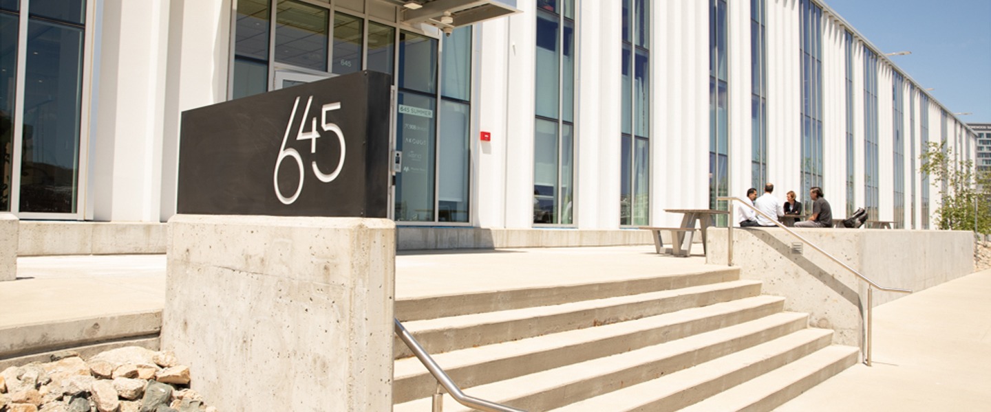 Photo of the outside building steps